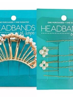 Headbands Of Hope Pearl Hair Pin& Seashell Hair Claw Set
